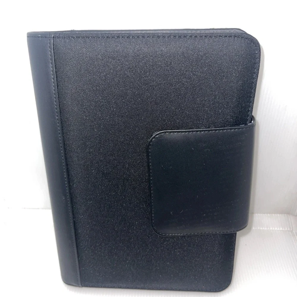 Vintage 2002 Franklin Covey 365 Organizer Planner 7 Ring Binder 10 X 7.5” Black